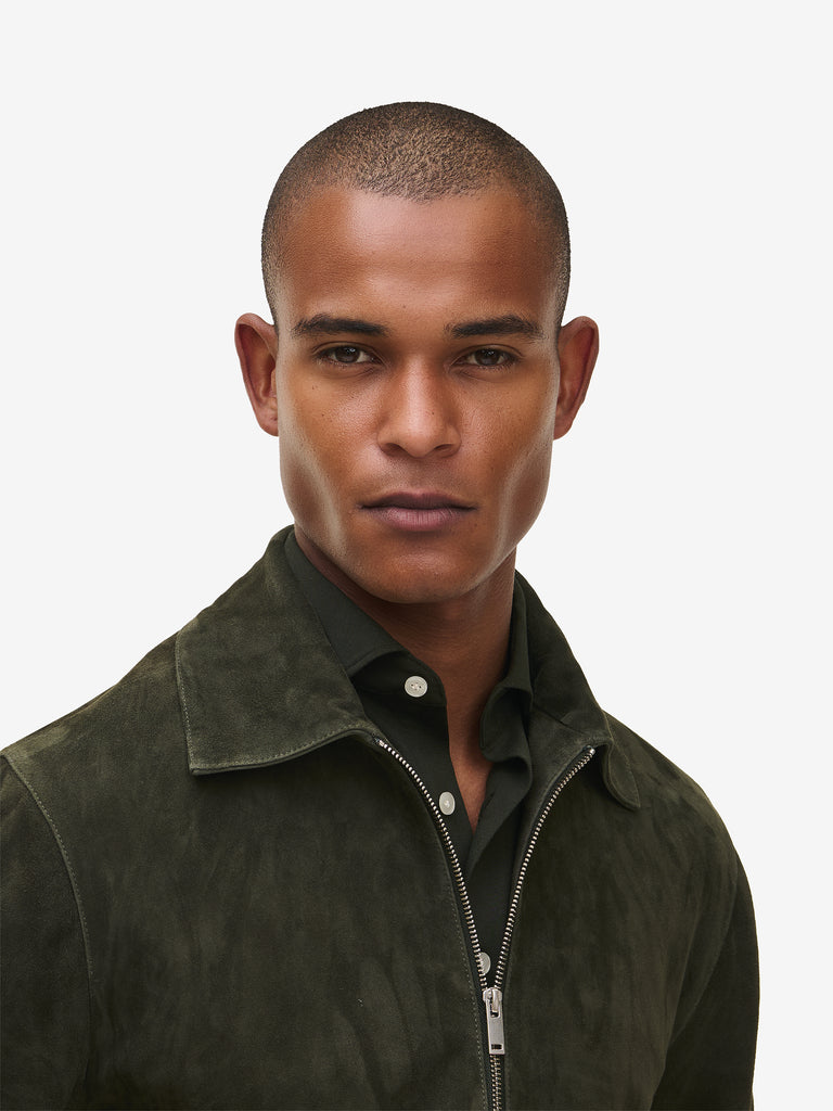 Luke Suede Bomber Jacket