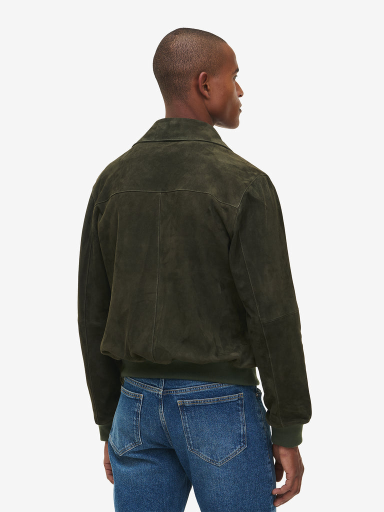 Luke Suede Bomber Jacket