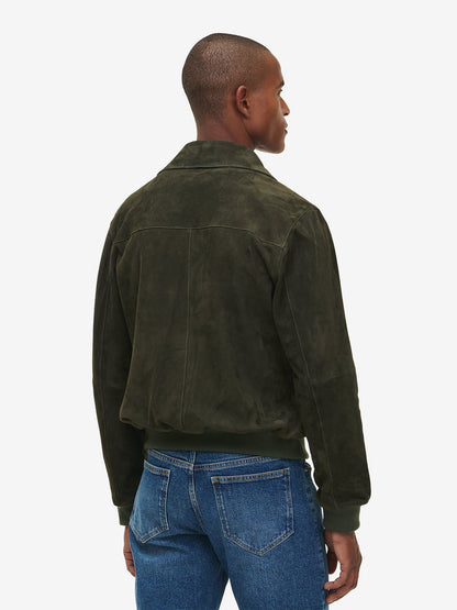 Luke Suede Bomber Jacket